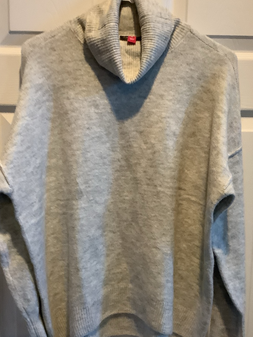 Vince Camuto‎ Light Gray Turtleneck Sweater, oversized, see description